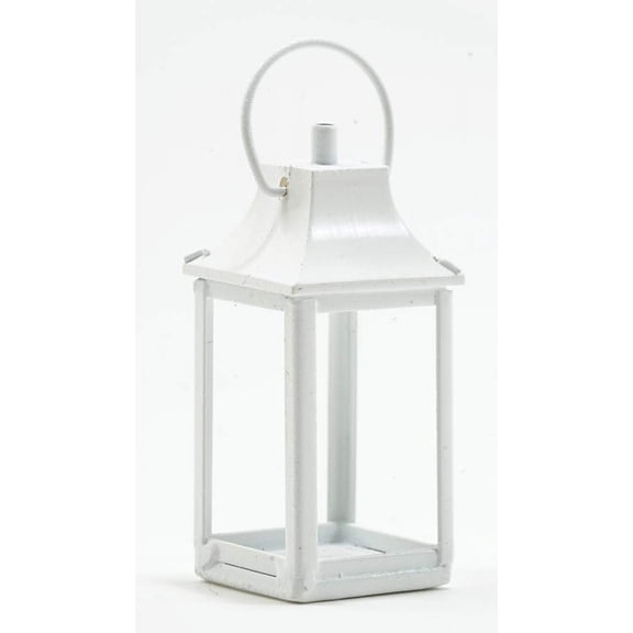 Dollhouse Miniature White Lantern, Non-Electric