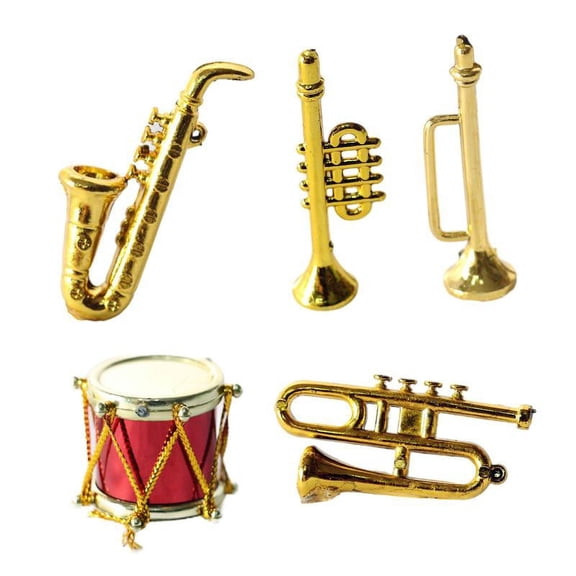 Dollhouse Musical Instrument Miniature Decor Accessories for Children Girls Boys