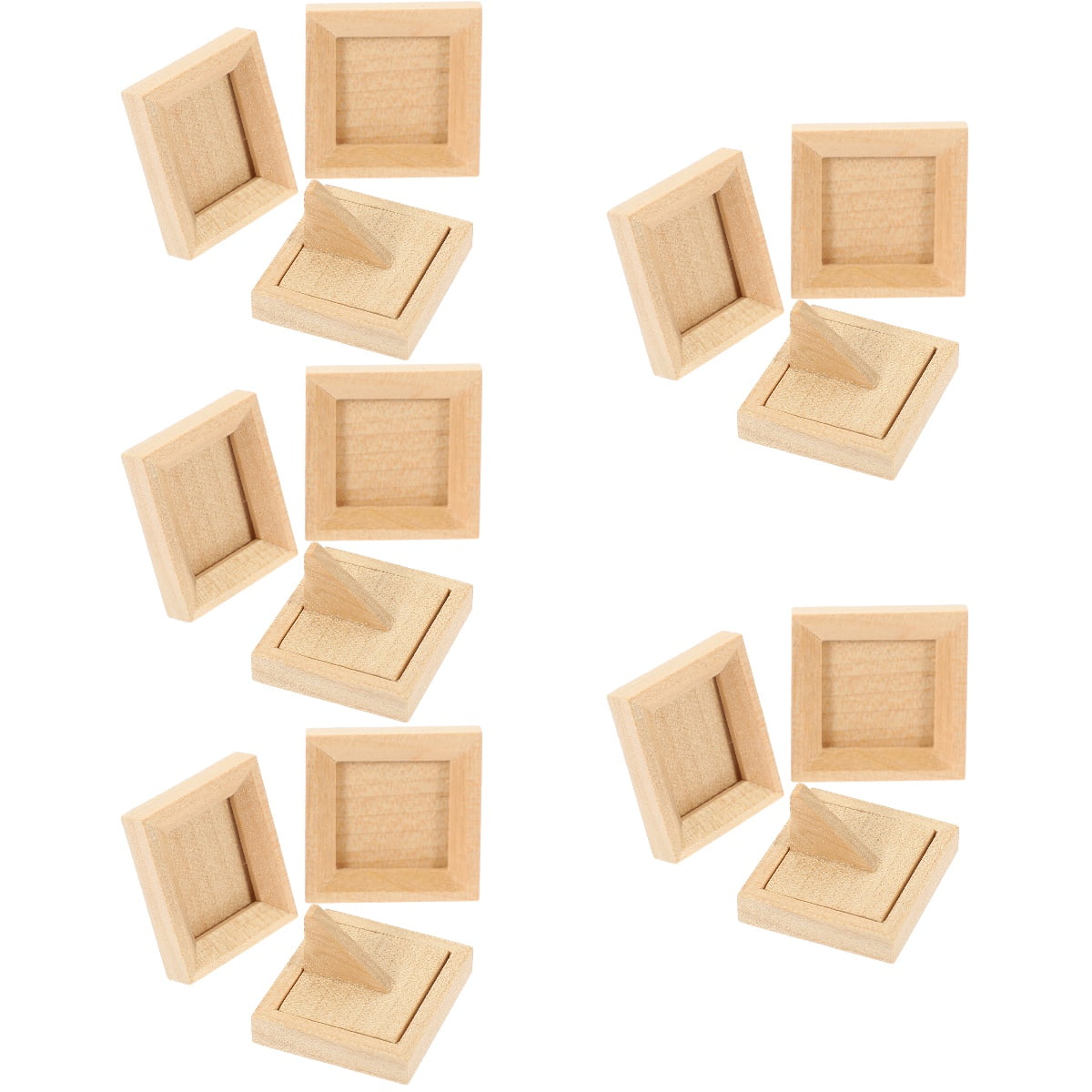 Dollhouse Photo Frame Wood Frames for Crafts Picture Moulding Mini