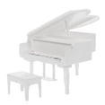 thumbnail image 1 of Dollhouse Piano Furniture Mini Decor Miniatures Stool Musical Instrument White Pp, 1 of 6