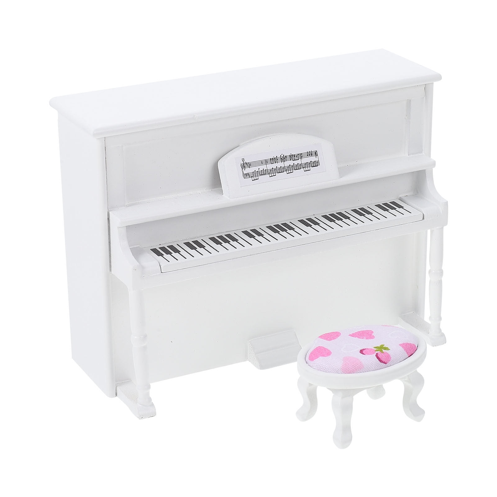 Dollhouse Piano Wooden Toy Models Children Mini Kalimba Accessories