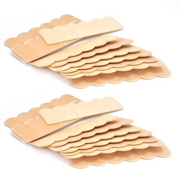 Dollhouse Roof Shingles, 12 Wood Tiles, 1:12 Scale, Safe, Sturdy Ideal For Creative Play