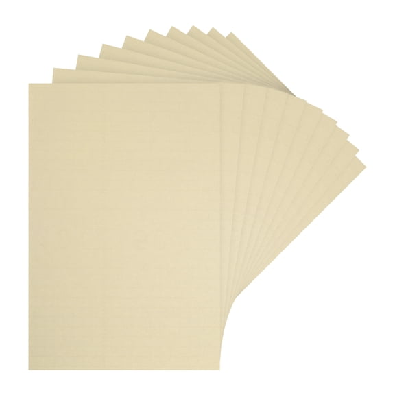 Uxcell Dollhouse Wallpaper and Flooring 12 inch x 8 inch Pure Color Light Beige for Dollhouse Sand Table Model 10 Pcs