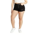 thumbnail image 1 of Dollhouse Women's Juniors Exposed Button Short, 1 of 3