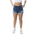 thumbnail image 1 of Dollhouse Women's Juniors Exposed Button Short, 1 of 3