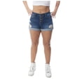thumbnail image 1 of Dollhouse Women's Juniors Exposed Button Short, 1 of 3