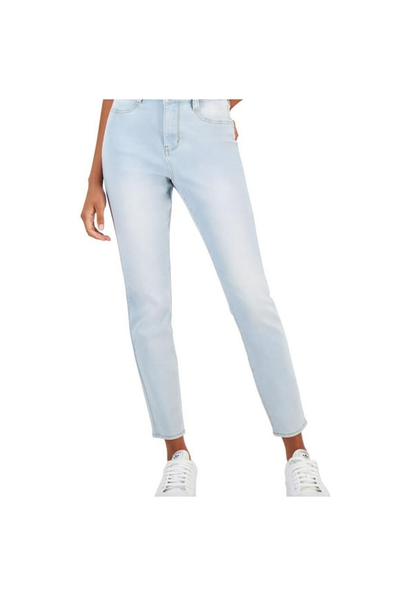 Womens Faded Skinny Fit Jeans, Blue, Juniors, 11/12