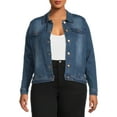 thumbnail image 1 of Dollhouse Womens Junior Plus Denim Jacket, 1 of 5