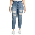 thumbnail image 1 of Dollhouse Womens Junior Plus Destructed Skinny, 1 of 5