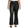 thumbnail image 1 of Dollhouse Womens Junior Plus Vegan Leather Flare, 1 of 5