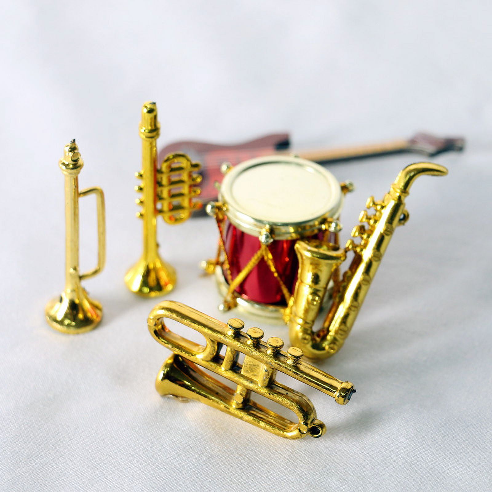 Dollhouse doll house mini saxophone classical instrument miniature ...