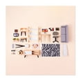 thumbnail image 1 of Dollhouse inventory / beige - Photography Mid-Century Modern Pastel Fashion Minimalist Unframed Wall Art Print 24 x 24 inches, 1 of 9