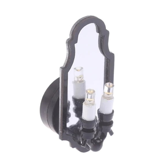 Dollhouses Miniature Led Wall Sconce 1/12 Scale Lighting for Garden Scene Decors