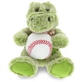 thumbnail image 1 of DolliBu Alligator Stuffed Animal with Baseball Plush - Soft Huggable Gator, Adorable Playtime Gator Plush Toy, Cute Zoo Animal Gift, Baseball Plush Doll Animal Toy for Kids and Adults - 8 Inch, 1 of 6