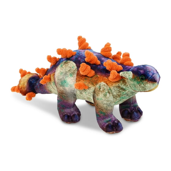DolliBu Ankylosaurus Dinosaur Stuffed Animal - Huggable Dinosaur Plush, Adorable Playtime Ankylosaurus Plush Toy, Cute Dinosaur Cuddle Gifts, Super Soft Plush Doll Toy for Kids and Adults - 15 Inches