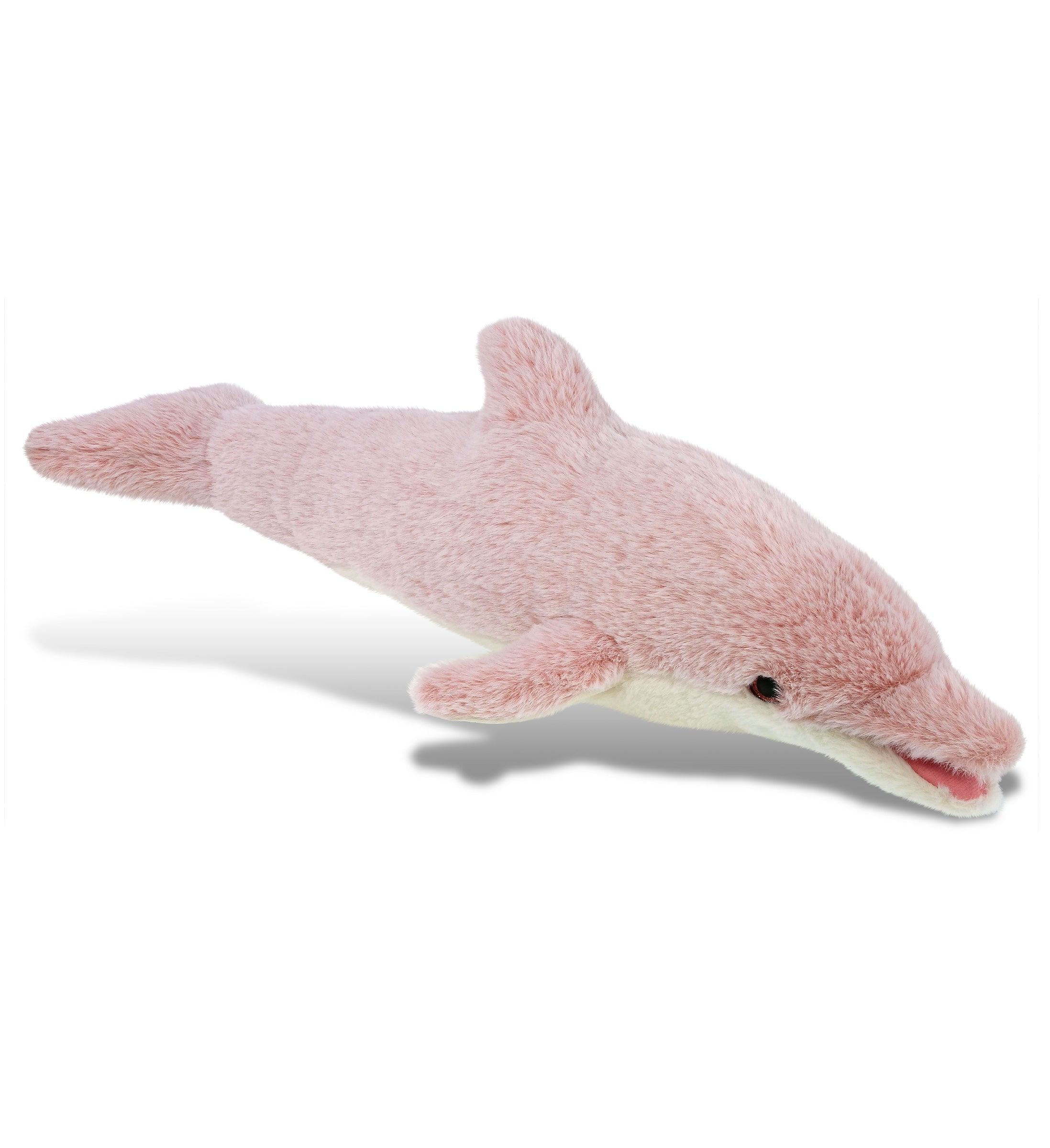 DolliBu Pink Dolphin Stuffed Animal - 14 Inch Super Soft Plush Toy