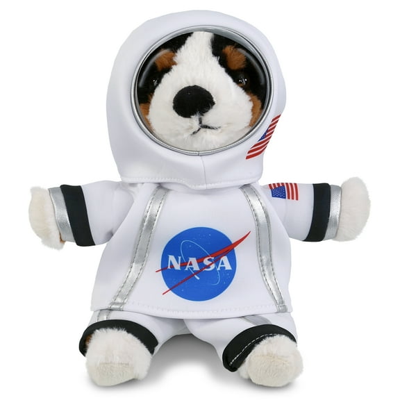 DolliBu Bernese Mountain Dog Astronaut Plush Toy - Super Soft Pet Life Astronaut Stuffed Animal with Space Helmet and NASA Astronaut Suit, Spaceman Doll Decor for Girls and Boys - 8 Inch