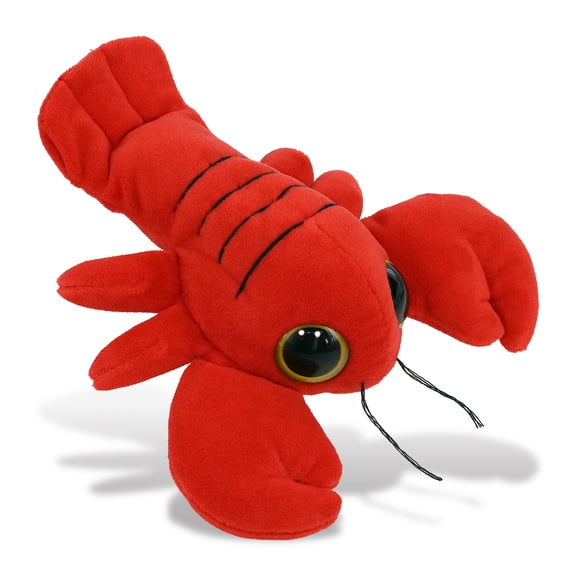 DolliBu Big Eye Red Lobster Stuffed Animal Toy for Kids and Adults - 6 Inch