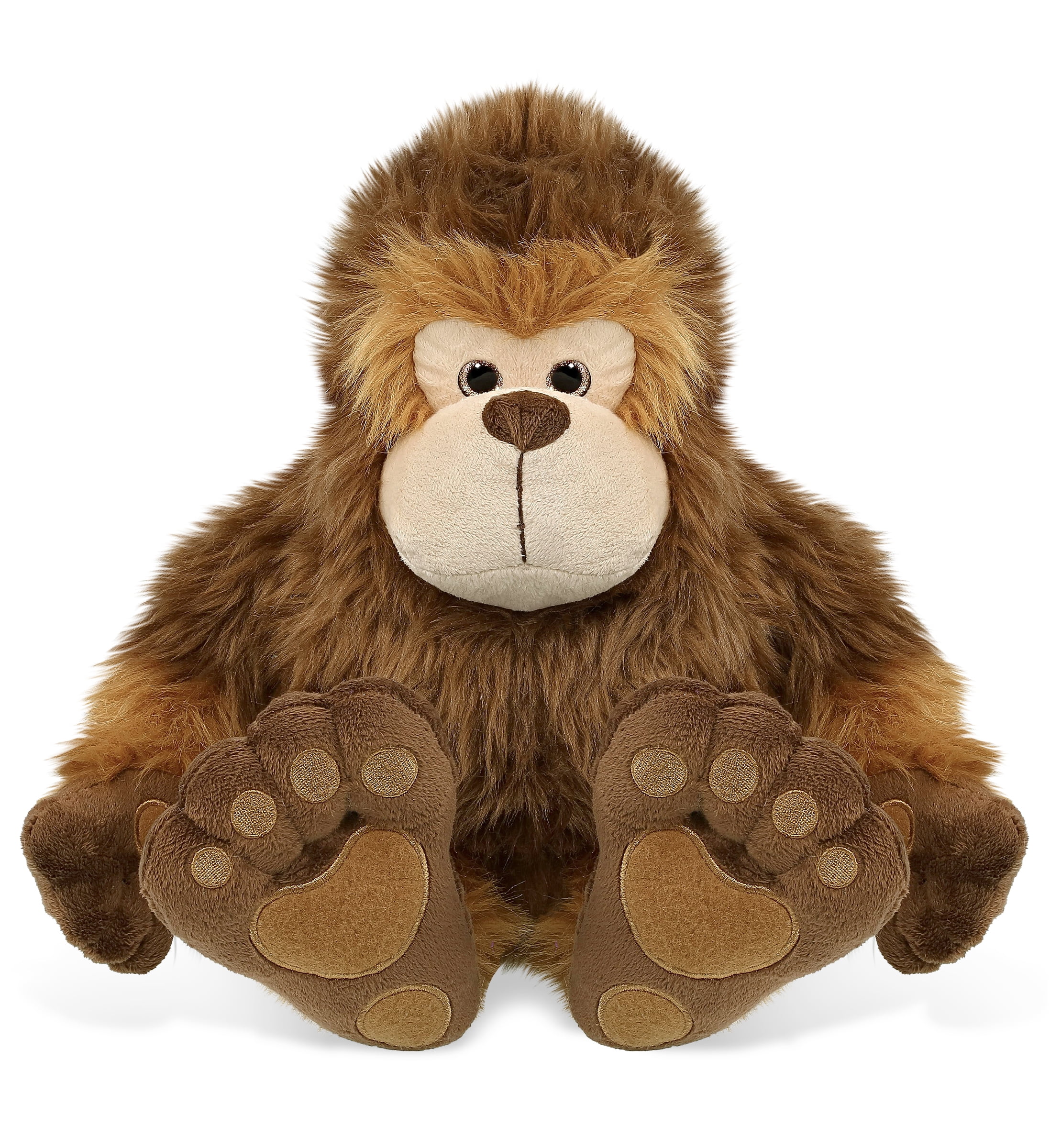 DolliBu Big Foot Super Soft Stuffed Animal, Cute Realistic Ape-Like Stuffed Animals for Girls, Boys, Cute Adults Animal Gifts, Kids Nursery Decor for Newborn, Cuddly Soft Baby Plush Toys - 12 Inches