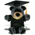 thumbnail image 1 of DolliBu Black Bear Graduation Plush Toy - Super Soft Plush Black Bear Graduation Hand Puppet Animal Dress Up with Gown and Cap with Tassel Outfit - Congratulatory Graduation Gift - 9 Inches, 1 of 6
