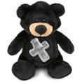 thumbnail image 1 of DolliBu Black Bear Stuffed Animal with Silver Cross Plush- Religious Baby Baptism Gifts for Boys and Girls, Dedication Christening Gifts Plush Prayer Toy Healing Teddy Bear - 9 Inches, 1 of 6