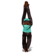 DolliBu Black Capuchin Monkey Doctor Plush Toy - Super Soft Monkey Doctor Stuffed Animal Dress Up with Cute Scrub Uniform and Cap Outfit - Fluffy Doctor Toy Plush Gift - 21 Inch
