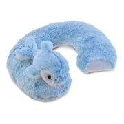 DolliBu Blue Dolphin Plush Neck Pillow - Soft Travel Neck Pillow Animal For Neck & Head Support, Cute Ocean Life Stuffed Pillow Accessory For Naps, Novelty Stuffed Animal Headrest For Kids & Adults