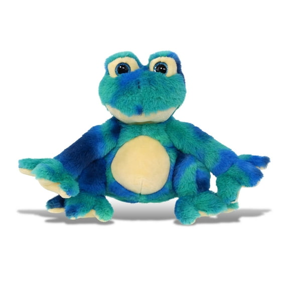 DolliBu Blue Tie-Dye Frog Plush - Super Soft Stuffed Animal, Cute Wild Animal Plush, Adorable Fluffy Stuffed Animal for Boys and Girls, Stuffed Animals Plush Gift for Babies, Kids, Adults - 7.5 Inches