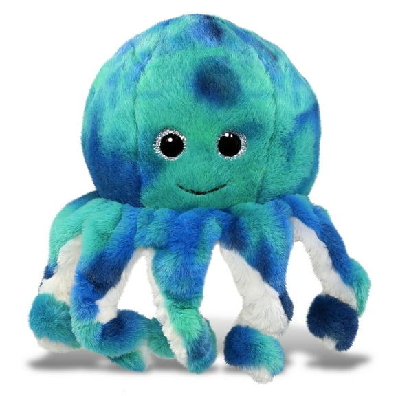 DolliBu Blue Tie-Dye Octopus Super Soft Stuffed Animal, Cute Realistic Stuffed Animals for Girls, Boys, Adults Animal Gifts, Kids Nursery Decor for Newborn, Cuddly Soft Baby Plush Toys - 10 Inches