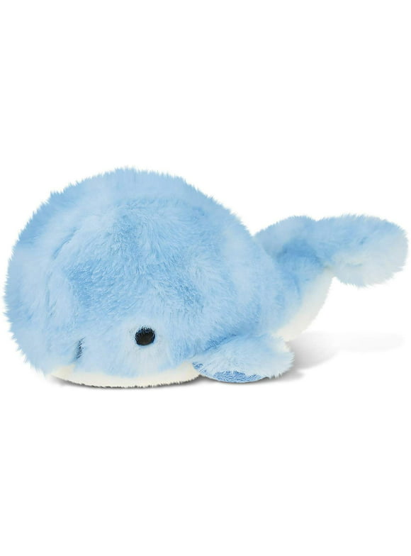 DolliBu Blue Whale Super Soft Stuffed Animal, Cute Realistic Stuffed Animals for Girls. Boys and Adults Animal Gifts, Kids Ocean Life Nursery Décor for Newborn, Cuddly Sea Baby Plush Toys - 7 inches