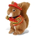 thumbnail image 1 of DolliBu Brown Squirrel Firefighter Stuffed Animal - Squirrel Fireman Toy with Red Fireman Costume Outfit and Fireman Hat, Cute Wild Life Stuffed Animal Fire Fighter Doll Plush Toy for Kids - 11 Inch, 1 of 7