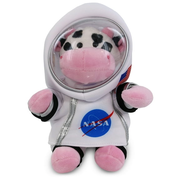 DolliBu Cow Astronaut Plush Toy - Super Soft Farm Life Astronaut Stuffed Animal Plush with Space Helmet and NASA Astronaut Suit, Cute Spaceman Doll Decor for Girls and Boys - 6 Inch
