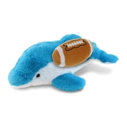 DolliBu Dolphin Stuffed Animal with Football Plush - Soft Huggable Dolphin, Adorable Playtime Dolphin Plush Toy, Cute Wildlife Gift, Plush Doll Ocean Animal Toy for Kids and Adults - 18 Inches