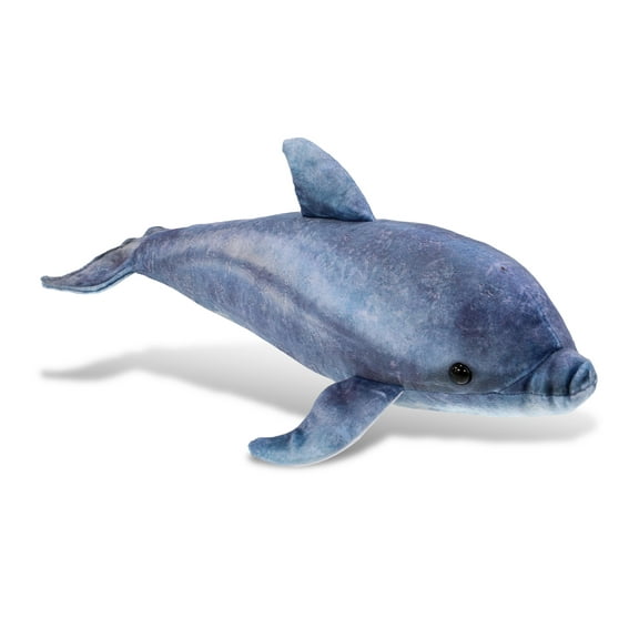 DolliBu Dolphin Stuffed Animal - Huggable Dolphin Plush, Adorable Playtime Dolphin Plush Toy, Cute Sea Life Animal Cuddle Gifts, Super Soft Plush Doll Animal Toy for Kids and Adults - 19 Inches