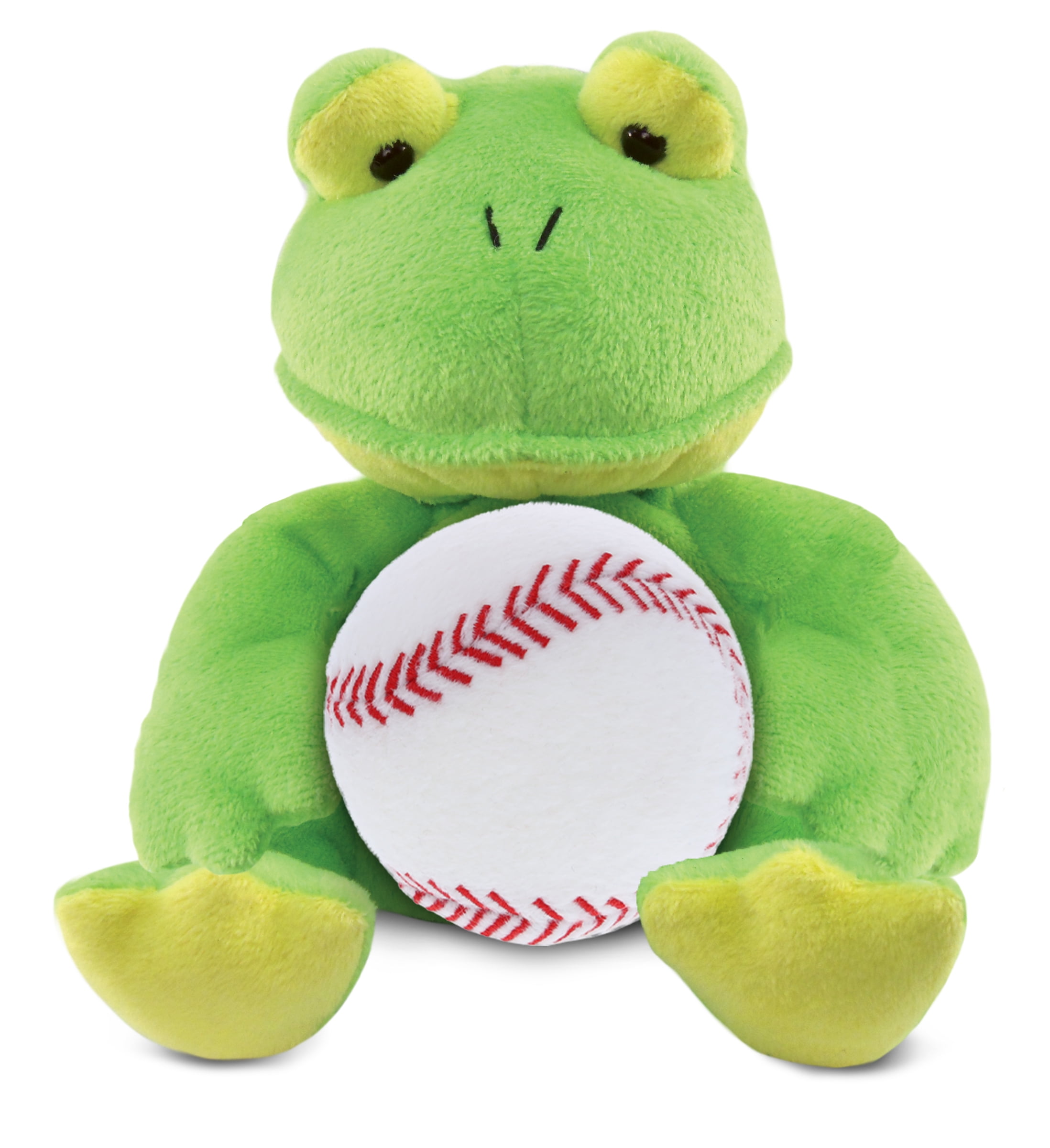 DolliBu Frog Stuffed Animal with Baseball Plush - Soft Huggable Frog ...