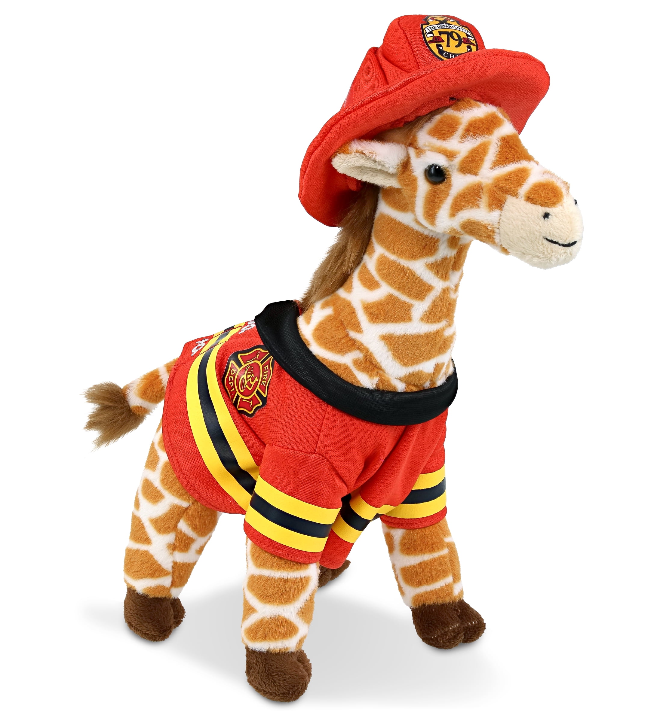Shellfire Plush DolliBu Giraffe Firefighter Stuffed Animal - Super Soft Giraffe Fireman ...