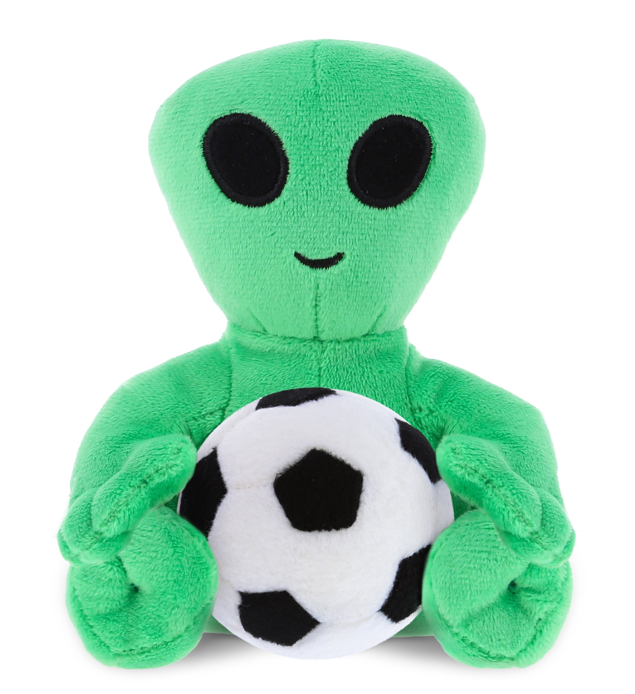 DolliBu Green Alien Stuffed Animal with Soccer Ball Plush - Soft ...