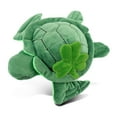 thumbnail image 1 of DolliBu Green Sea Turtle Stuffed Animal with Green Plush Shamrock - Cute Green Shamrock Plush St Patricks Day Stuffed Animal Sea Turtle, Good Luck St Patricks Day Toys for Kids, Baby - 6 Inches, 1 of 7