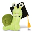 thumbnail image 1 of DolliBu Green Snail Graduation Plush Toy - Super Soft Plush Graduation Stuffed Animal Dress Up with Gown & Cap with Tassel Outfit - Congratulatory Graduation Gift - 7 Inches, 1 of 6