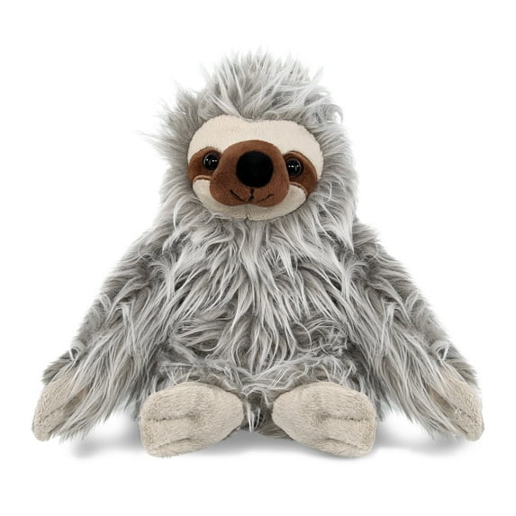 DolliBu Grey Sloth Super Soft Stuffed Animal, Cute Realistic Stuffed Animals for Girls, Boys, Adults Animal Gifts, Kids Zoo Wild Nursery Decor for Newborn, Cuddly Soft Baby Plush Toys - 7 Inches