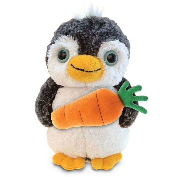 DolliBu Happy Easter Super Soft Plush Penguin with Carrot Plush - Cute Ocean Life Stuffed Animals with Carrot Plush Toy, Perfect Easter Gift, Spring Easter Plush Animal Toy for Kids, Adults - 8 Inch