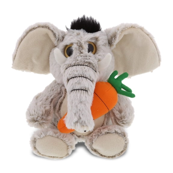 DolliBu Happy Easter Super Soft Plush Sitting Elephant with Carrot - Cute Stuffed Animals with Carrot Plush Toy, Perfect Easter Holiday Surprise Gift, Spring Easter Plush Animal - 9.5" Inches