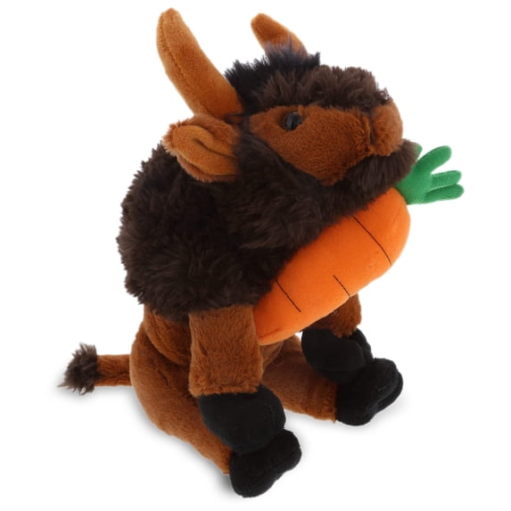 DolliBu Happy Easter Super Soft Plush Wild Buffalo with Carrot - Stuffed Animals with Carrot Plush Toy, Perfect Easter Holiday Surprise Gift, Spring Easter Wild Life Plush Animal - 9.5"