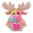 thumbnail image 1 of DolliBu Happy Mother's Day Rainbow Floppy Moose - Cute Stuffed Animal with Pink Heart Message for Best Mommy, Grandma, Wife, Daughter - Cute Wild Life Plush Toy Mom Gift - 9 Inches, 1 of 7