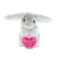 thumbnail image 1 of DolliBu Happy Mother's Day Super Soft Plush Grey Rabbit Figure - Cute Stuffed Animal with Pink Heart Message for Best Mommy, Grandma, Wife, Daughter - Cute Farm Life Plush Toy Gift - 6.5" Inches, 1 of 6