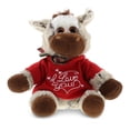 thumbnail image 1 of DolliBu I LOVE YOU Floppy Donkey Plush – Cute Stuffed Animal with Red Shirt for Valentine, Anniversary, Romantic Date, Boyfriend, or Girlfriend Gift – 6.5 Inches, 1 of 6