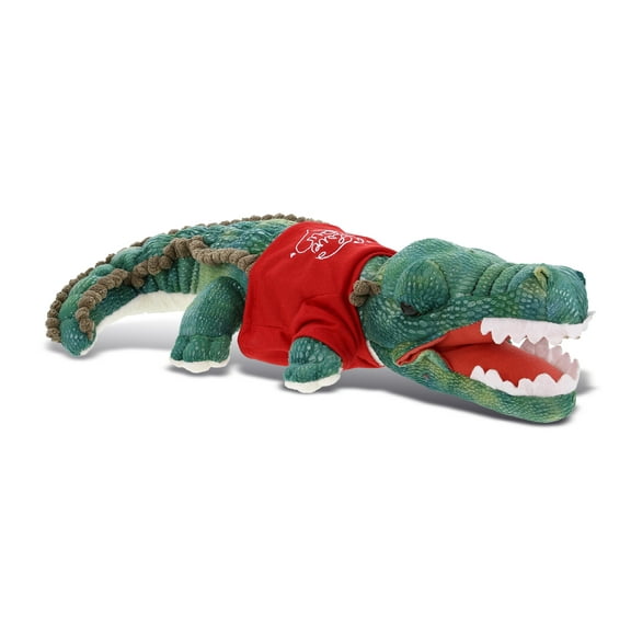 DolliBu I LOVE YOU Green Alligator Plush - Cute Stuffed Animal with Red Shirt For Valentine, Anniversary, Romantic Date, Boyfriend, or Girlfriend Gift - 18 Inches