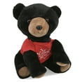 thumbnail image 1 of DolliBu I LOVE YOU Super Soft Large Floppy Black Bear Plush- Cute Bear Plush Stuffed Animal with I Love You Red Shirt For Valentine, Anniversary, Romantic Date, Boyfriend, or Girlfriend Gift - 12 Inch, 1 of 3