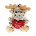 thumbnail image 1 of DolliBu I Love You Heart Sitting Moose with Sweater Plush - 9 inches, 1 of 6