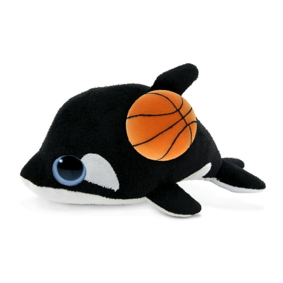 DolliBu Killer Whale Stuffed Animal with Basketball Plush - Soft Huggable Whale, Adorable Playtime Plush Toy, Cute Wildlife Gift, Plush Doll Animal Toy for Kids and Adults - 6 Inches